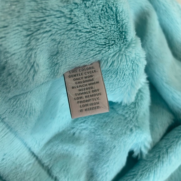 VINTAGE CABERNET Sleep LONG ROBE Small Satin Soft Warm Sea Foam Green Belt Silky - Picture 8 of 8